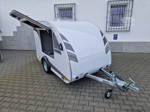 Myyntitraileri trailershop TMC Mini Tommy schlafen campen reisen