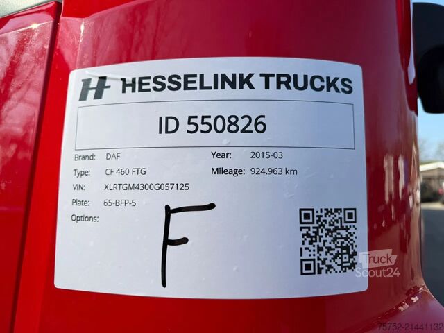 Standart-SZM DAF CF 460 6X2 FTG Space cab Standairco NL Truck
