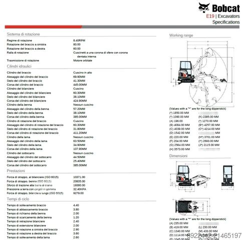 Minibagger Bobcat E19