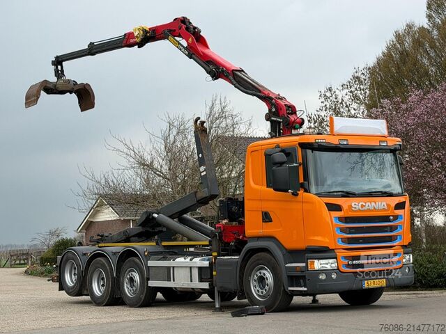 Système de bras à crochet Scania G450 8x2 EURO 6 !!Z-KRAAN!!HAAK!!TOP!! ZERO EMI...