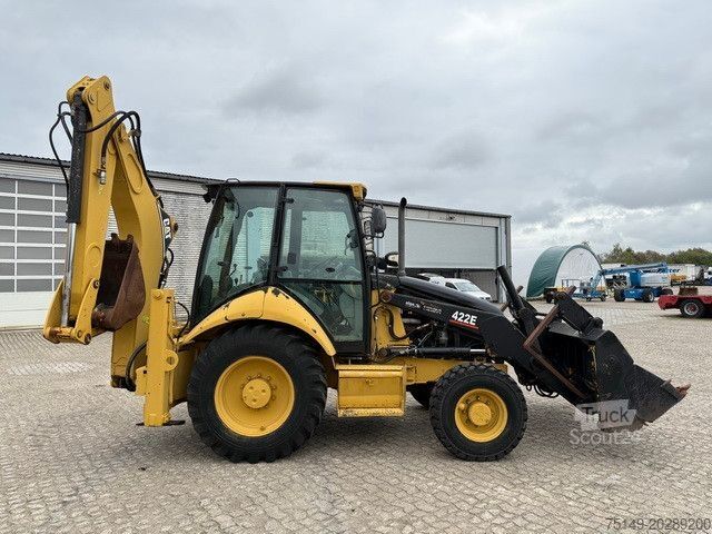 Baggerlader CATERPILLAR 422 4x4, Mehrzweckgerät, Palettengabel, Schaufel