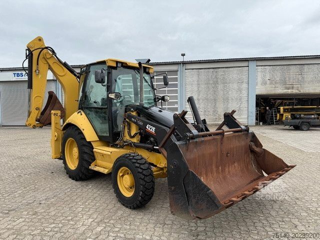 Baggerlader CATERPILLAR 422 4x4, Mehrzweckgerät, Palettengabel, Schaufel