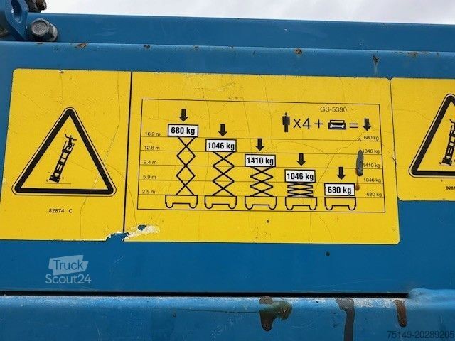 Çalışma platformu GENIE GS 5390, Scherenbühne, Allrad, Gelände, 18m, TOP