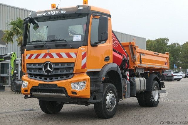 Savitvežis MERCEDES-BENZ 1835 AK Arocs  4x4, Meiller, Fassi F135AC, Funk