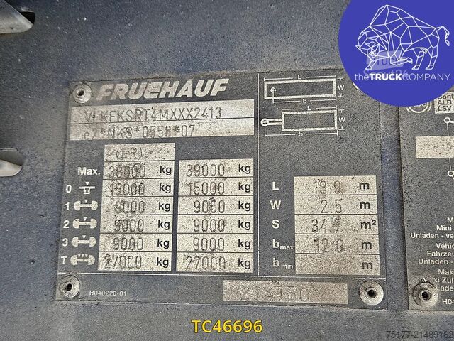 Bâches coulissantes Fruehauf 