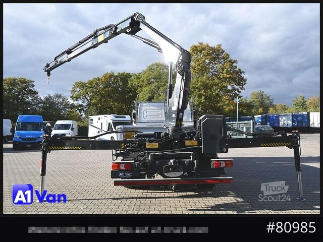 Kiepwagen bestelauto MERCEDES-BENZ Atego 816 Kipper Kran, Hiab, AHK, Klima