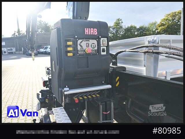 Kiepwagen bestelauto MERCEDES-BENZ Atego 816 Kipper Kran, Hiab, AHK, Klima
