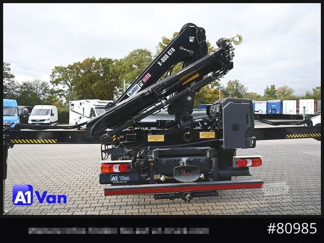 Kiepwagen bestelauto MERCEDES-BENZ Atego 816 Kipper Kran, Hiab, AHK, Klima