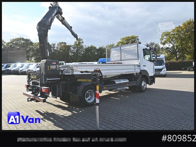Kiepwagen bestelauto MERCEDES-BENZ Atego 816 Kipper Kran, Hiab, AHK, Klima