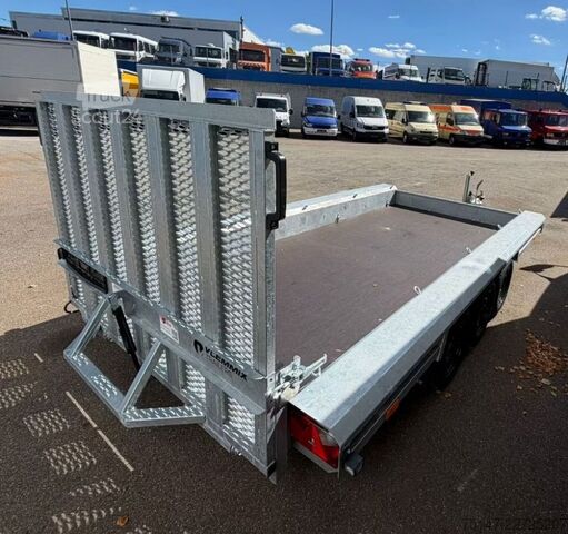 Remorcă cu platformă joasă Vlemmix VLEMMIX 3500 kg 3-Achs Tieflader Minibagger PKW