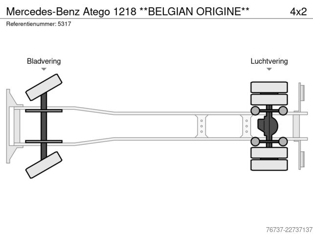 Mala Mercedes-Benz Atego 1218 **BELGIAN ORIGINE**