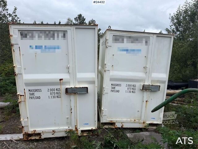 Anleggsmaskin  sprengstoff containere