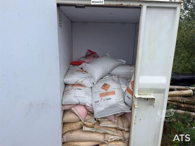 Anleggsmaskin  sprengstoff containere