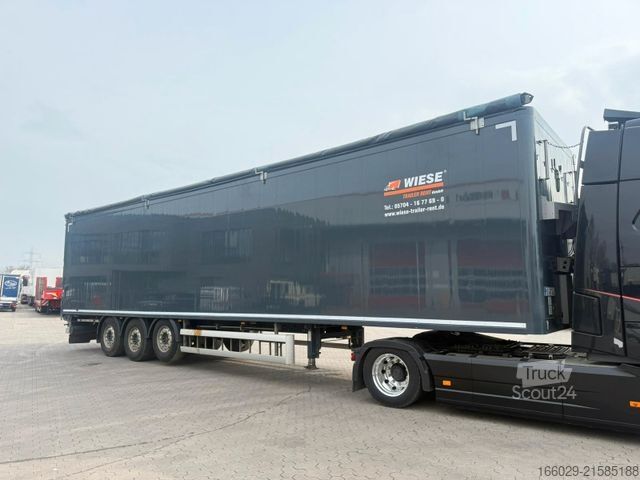 Walking floor semitrailer KNAPEN K200 Schubboden 92m³ XHDI 15 Bretter Top Zustand