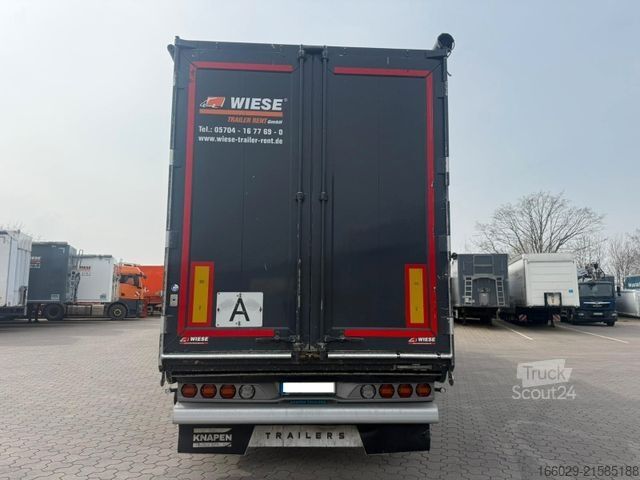 Walking floor semitrailer KNAPEN K200 Schubboden 92m³ XHDI 15 Bretter Top Zustand