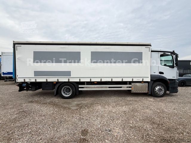Camion plateau avec bâche MERCEDES-BENZ MB 1836L Antos E6, Klima, Edscha, LBW MBB 2to
