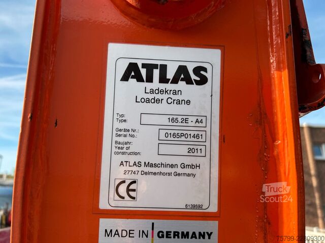 Autolaadkraan IVECO Stralis 360 ATLAS 165.2E A4 Klappbar 4x Hydrl.