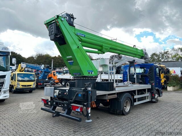 Autoutilitară cu macara montată pe șasiu de camion MAN 7.180 mit Böcker Dachdeckerkran bis 37 m 37-4000