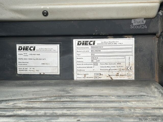 Verreiker DIECI Pegasus 50.21 + Arbeitskorb +Seilwinde+ Gabel