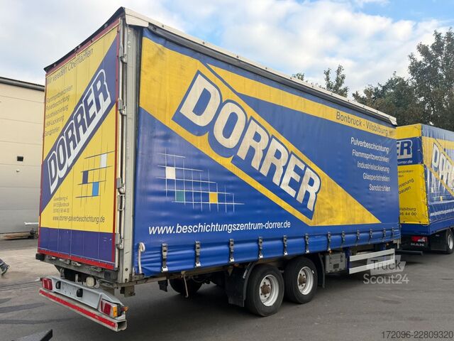 Open aanhangwagen met zeil HUMBAUR HT Curtainslider, Edscha, 10t, 2x Achs