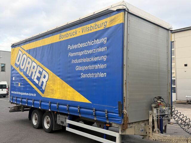 Open aanhangwagen met zeil HUMBAUR HT Curtainslider, Edscha, 10t, 2x Achs