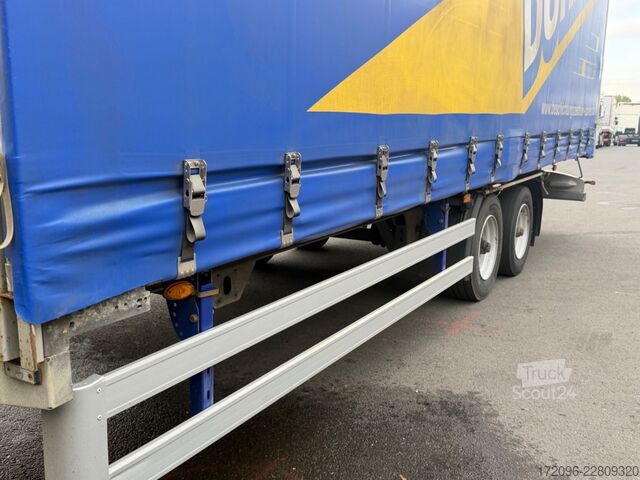 Open aanhangwagen met zeil HUMBAUR HT Curtainslider, Edscha, 10t, 2x Achs