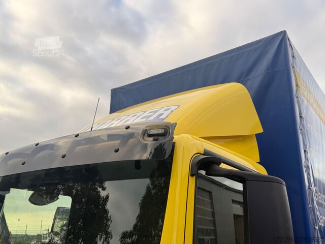 Schuifzeil bestelwagen MAN TGL 8.220 BL, Pritsche u. Plane, 2x Tank., Ahk