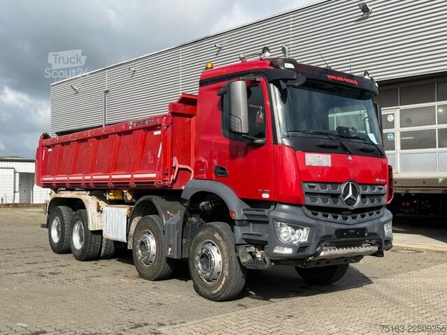 Basculantă MERCEDES-BENZ Arocs 4143 8x4 4-Achs Kipper Meiller Bordmatik