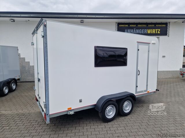 Bagagelabel trailershop mobile Werkstatt Fenster Tür 420x200x210
