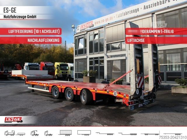 Dieplader oplegger FAYMONVILLE MAX Trailer MAX100 Semi-Tieflader 1tlg. Rampen