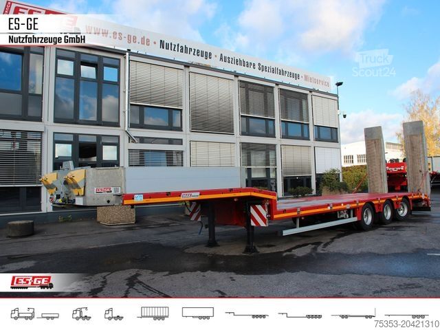 Dieplader oplegger FAYMONVILLE MAX Trailer MAX100 Semi-Tieflader 1tlg. Rampen