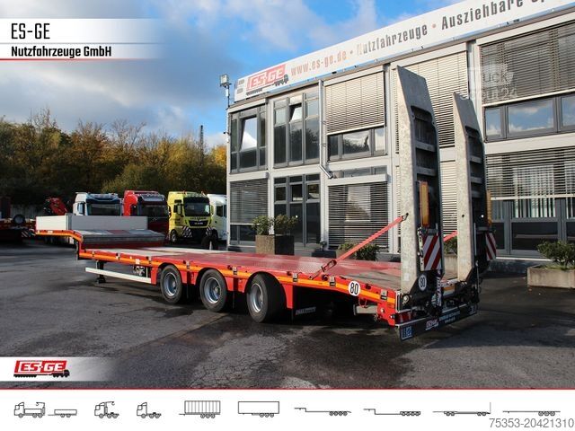 Dieplader oplegger FAYMONVILLE MAX Trailer MAX100 Semi-Tieflader 1tlg. Rampen