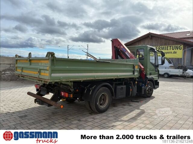 Tipper truck Iveco ML100E19 4x2, Kran HMF 810-K2, 2x AHK
