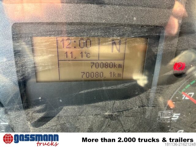 Tipper truck Iveco ML100E19 4x2, Kran HMF 810-K2, 2x AHK