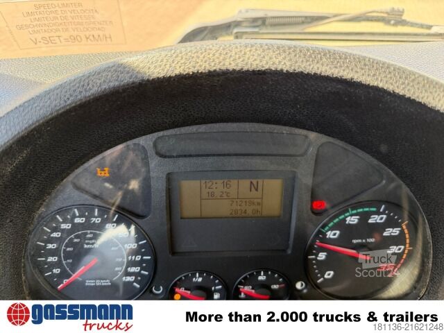 Camión volquete Iveco ML100E19 4x2, Kran HMF 810-K2, 2x AHK