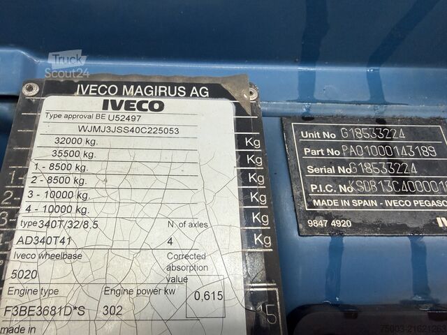 Tipper truck Iveco Trakker 410 / AD340T41 8X4