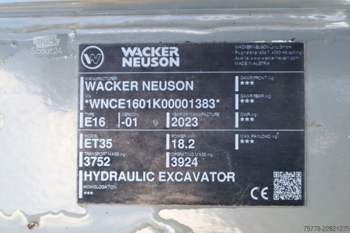 Miniekskavators WACKER NEUSON ET35 | VDS | 3X BUCKET | LOW HOURS! | QUICK COU...