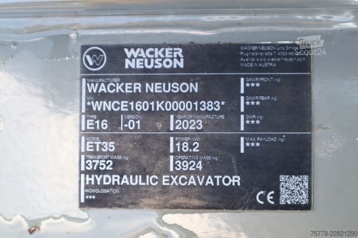 ķēžu ekskavators WACKER NEUSON ET35 | VDS | 3X BUCKET | LOW HOURS! | QUICK COU...