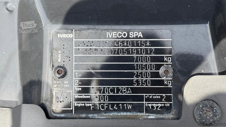 Kipper Iveco Daily 70C18 Kipper Dubbel Cabine C1 16 Ton Same...