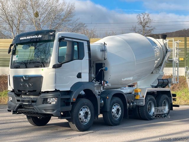 Betonblander lastbil MAN TGS 41.400 8x4 / EuromixMTP EM 10m³ R / EURO 2