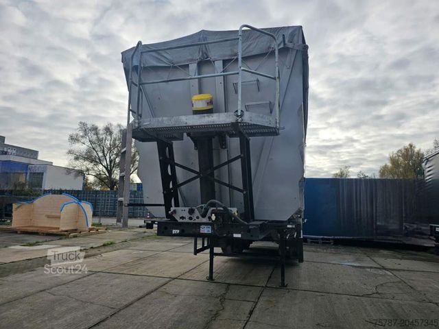 Sklopný návěs LANGENDORF 53,6 cbm Stahlmulde, Lift, SAF Scheibe, Türen