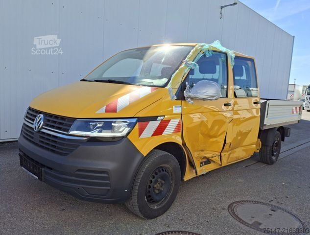 Pick-up furgon VW T6 Transporter Doka5-Sitzer 4-Türer Klima UNFALL