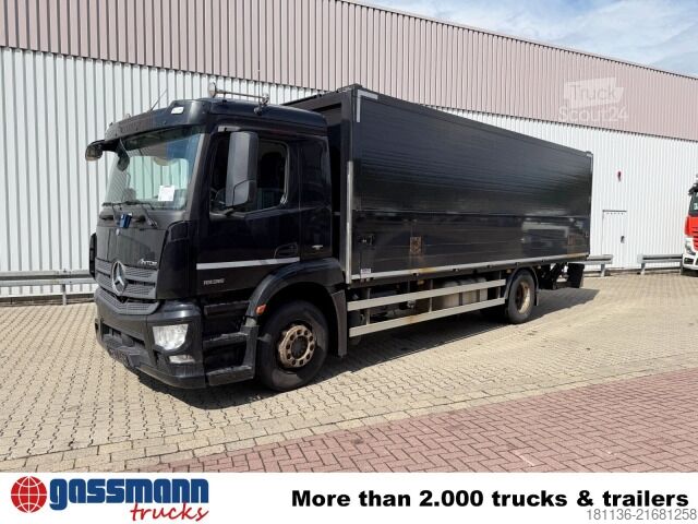 LKW mit Kofferaufbau Mercedes-Benz Antos 1836 L 4x2, Getränkekoffer, LBW Dautel