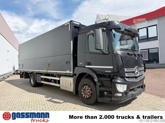 LKW mit Kofferaufbau Mercedes-Benz Antos 1836 L 4x2, Getränkekoffer, LBW Dautel