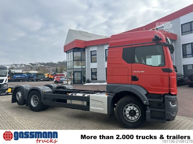 Hakowiec MAN TGS 26.480 6x2-4 BL CH, Lenk-/Lift, OptiView, LED,
