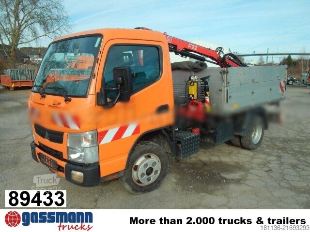 Furgón volquete Mitsubishi Pfau Cityjet C60 4x2 mit Kran Fassi Fassi