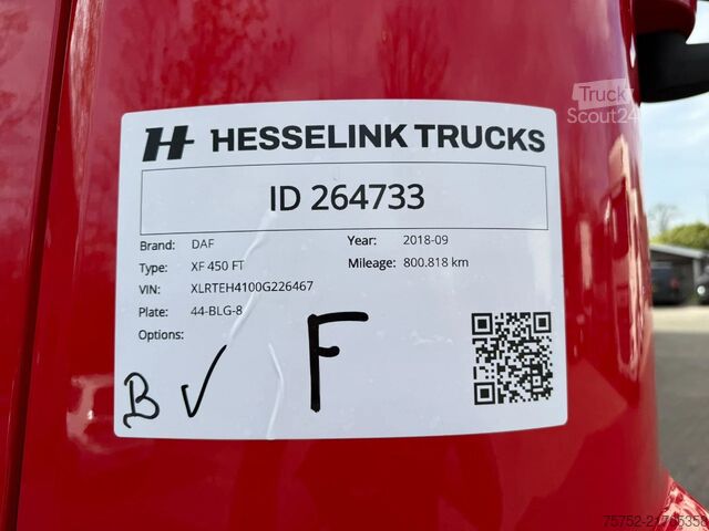 Standard-SZM DAF XF 450 4X2 Space Cab Standairco NL Truck APK 07...