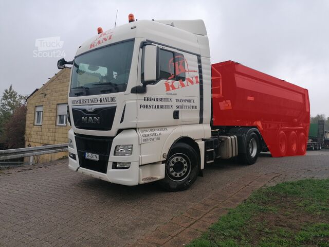 Tracteur MAN TGX 18.480 4x2 BLS WITH TIPPER HYDRAULIC AND GOOD TIRES