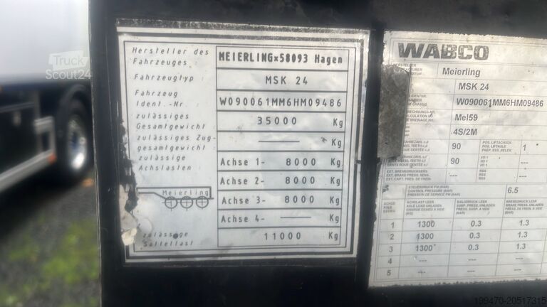 Remorcă basculant Meierling MSK 24 HM / AL-HAR 7,6