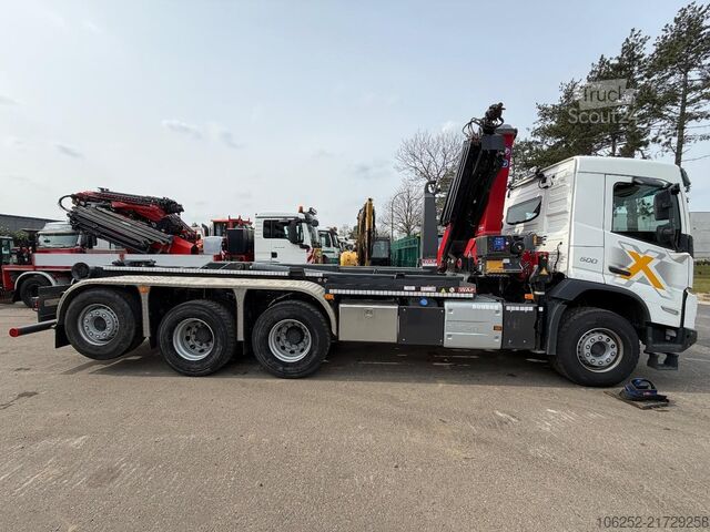 Sistema de braço de gancho Volvo FMX 500 8x4 TRIDEM HOOKLIFT + CRANE HMF 2320 K4...